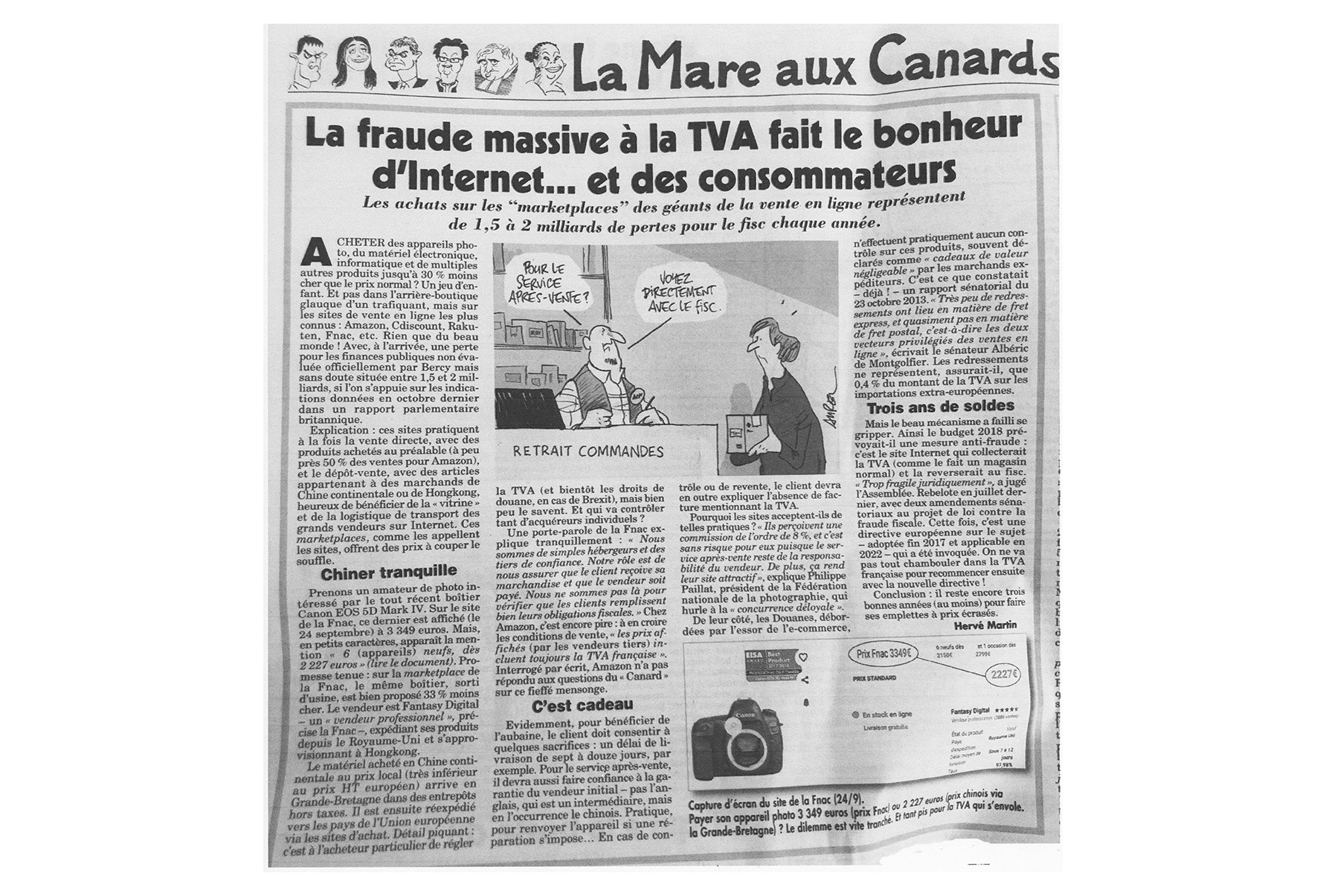 Artivle Canard enchain